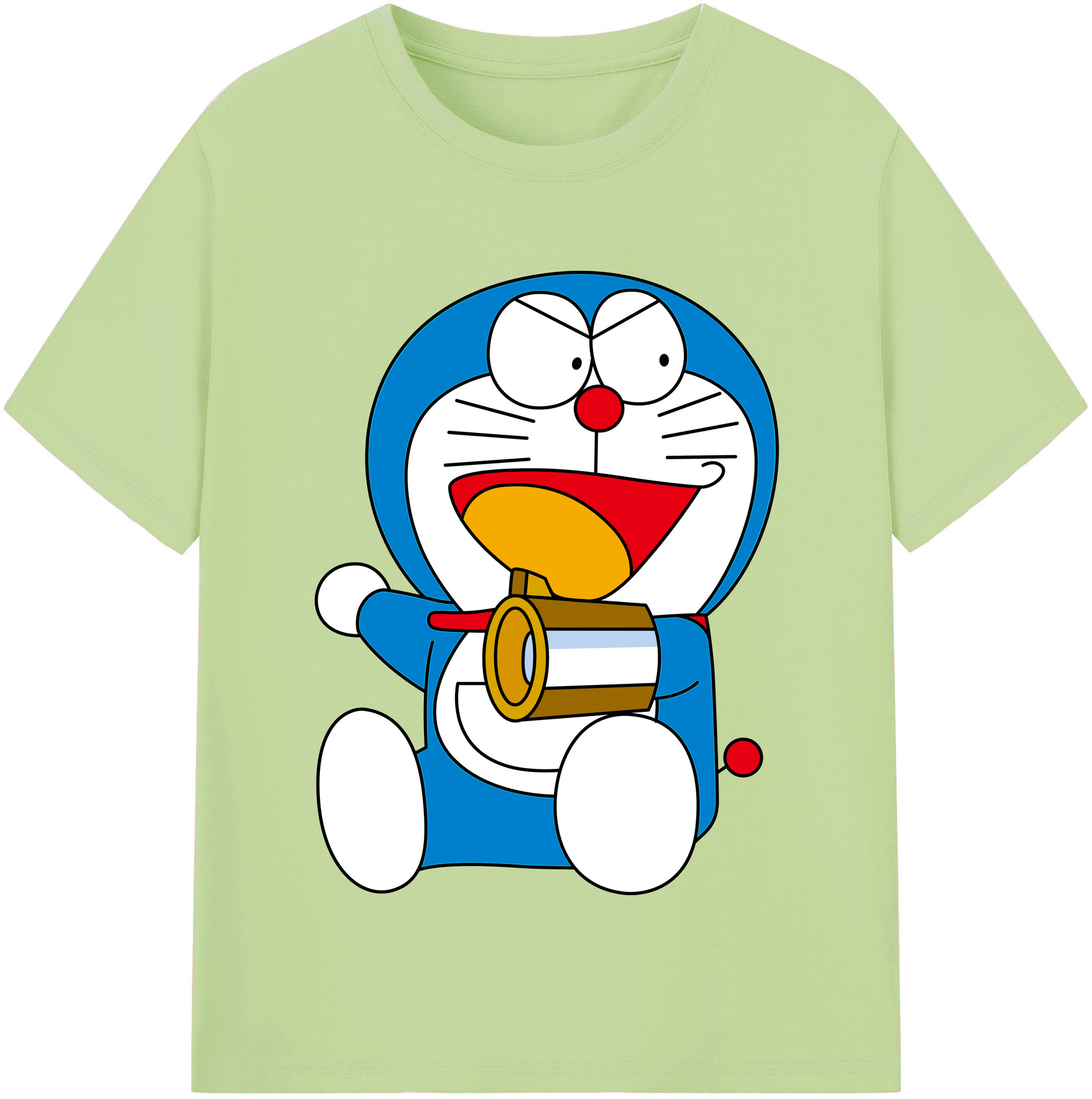 （画像用） ドラえもん Doraemon 綿100％半袖Tシャツ（フロントプリント）